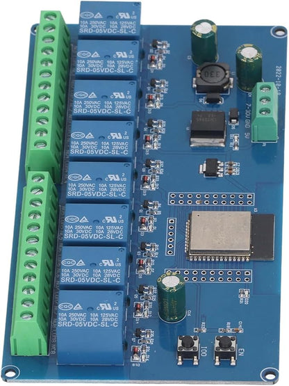 Aramox 8 Channel Relay Module, WiFi Wireless Control Board, Programmable for Smart Home Automation and Development