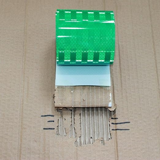 Non Fading Green Reflective Tape Outdoor Waterproof 4 inch Wide, High Visibility Warning Industrial Marking Tape, Safety Stickers (168 feet)