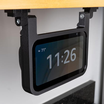 Under Cabinet Kitchen Mount Bracket for Amazon Echo Show 5 3rd Gen Alexa Devices | Compatible only with 3rd Gen 2023 Echo Show 5 Model | All Hardware Included (Black)