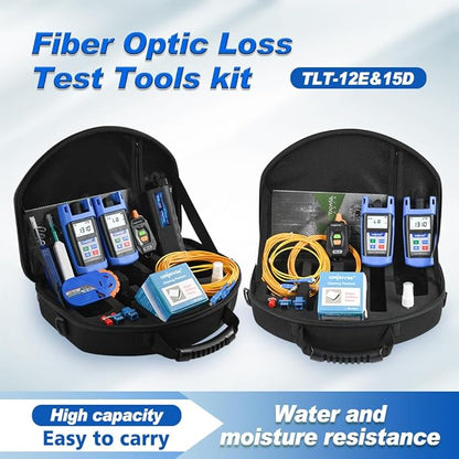 ORIENTEK TLT-12E FTTH Tool Kits Fiber Optic Power Meter + Optical Light Source +VFL FTTH Loss Test Kit Optical Power Meter OPM OLS