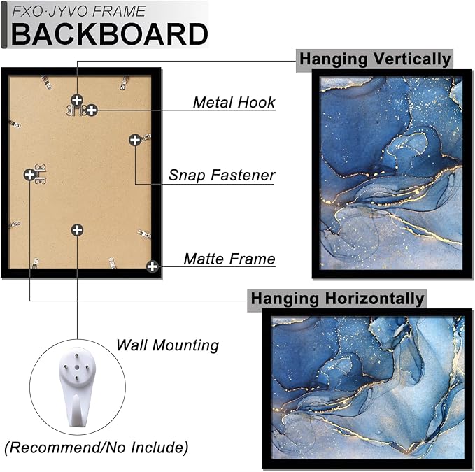 14x17 Picture Frame, Black Frame for 14 x 17 Inch Picture Poster Photo, Light Weight and High Transparent 14 by 17 Frame for Wall - 1 Pack/Black/14 x17