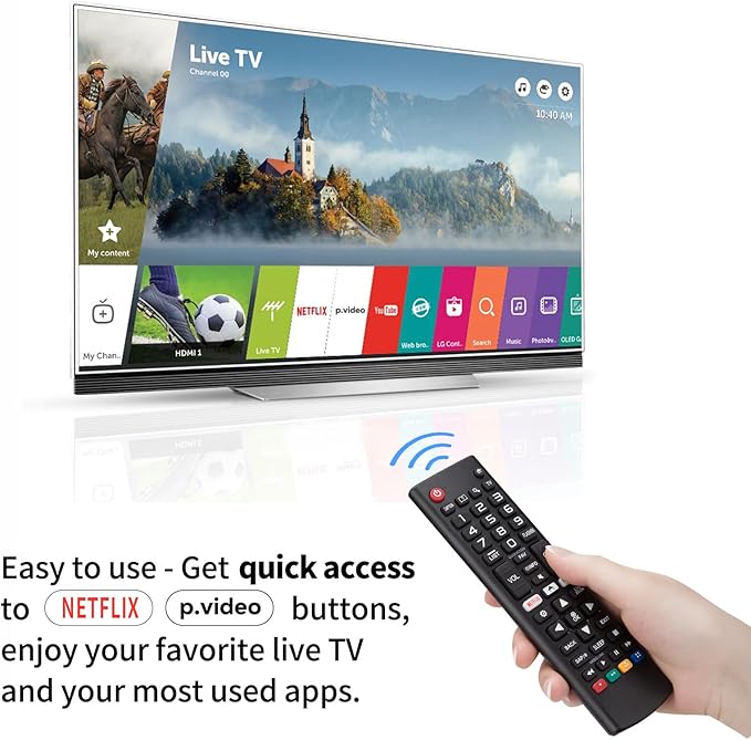for LG Smart TV Remote Control Replacement,Universal for All LG OLED 3D Thinq TVs for AKB75095307 AKB75375604 AKB74915305 AK75675304 AKB76040302 AKB76037601 AKB75675313 with Battery