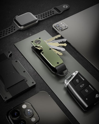Key Organizer Compact Key Holder Metal Key Chain Minimalist key case key holder for keychain Secures 1-5 Keys