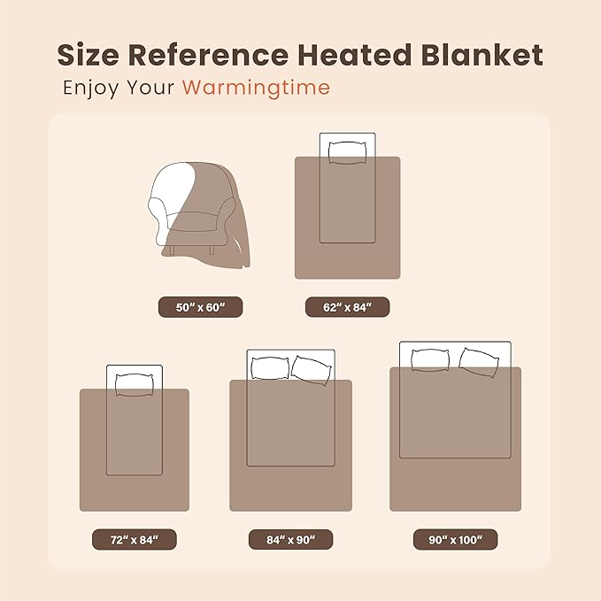 Cow Print Heated Blanket Twin-Heating Electric Blanket Twin with 10 Heat Levels & 10 Hours Auto-Off, Cozy Soft Fleece Sherpa, Washable, 62 x 84 Inche Cow Print Grey