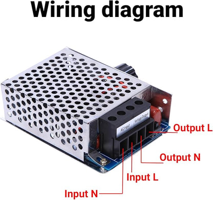 SCR Voltage Regulator 10000W High Power Motor Speed Controller Dimmer Thermostat Governing AC Adjustable Electronic Thyristor Module for Industrial Equipment