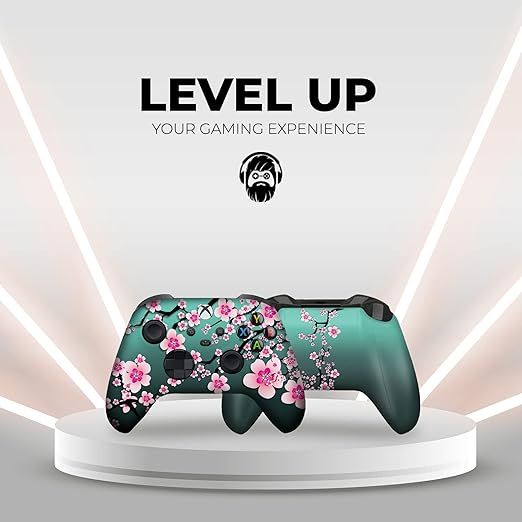 DreamController Cherry Blossom Custom X-box Controller Wireless compatible with X-box One/Series X/S Proudly Customized in USA with Permanent HYDRO-DIP Printing (NOT JUST A SKIN)