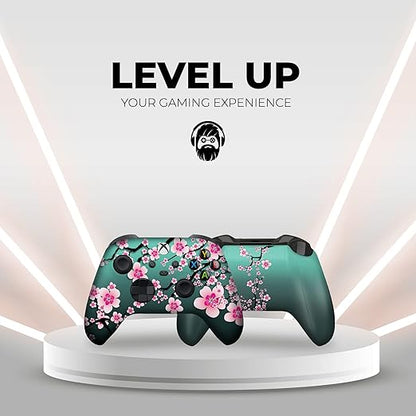 DreamController Cherry Blossom Custom X-box Controller Wireless compatible with X-box One/Series X/S Proudly Customized in USA with Permanent HYDRO-DIP Printing (NOT JUST A SKIN)