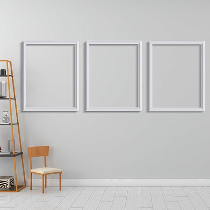 3 PCS Premade Wainscoting Panels Accent Wall Panels for Interior Wall Decor Easy DIY Build and Batten Chair Rail & Picture Frame Door Decor(16 x 20 in)