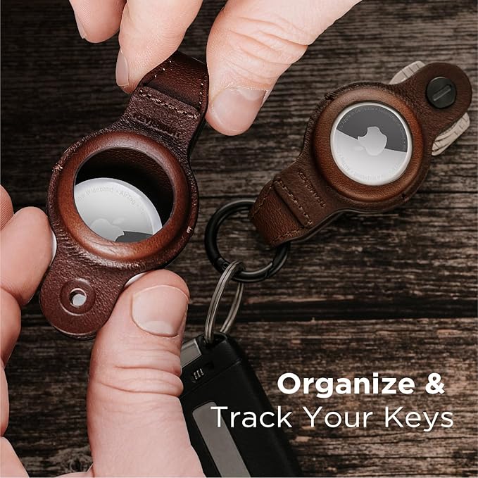 KeySmart AirTag Keychain Key Holder, Compatible with Apple AirTag Holder, Key Organizer Keychains