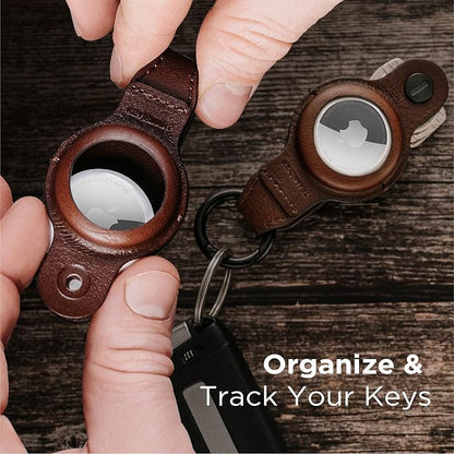 KeySmart AirTag Keychain Key Holder, Compatible with Apple AirTag Holder, Key Organizer Keychains