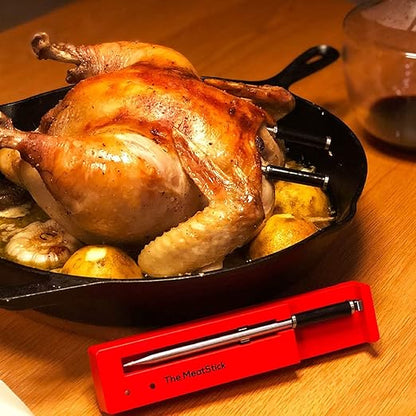 The MeatStick Xtender Set | Smart Wireless Meat Thermometer | 300ft Range Digital Food Probe with Bluetooth | for Smoking, Grilling, BBQ, Air Fryer, Deep Frying, Oven, SousVide, Rotisserie