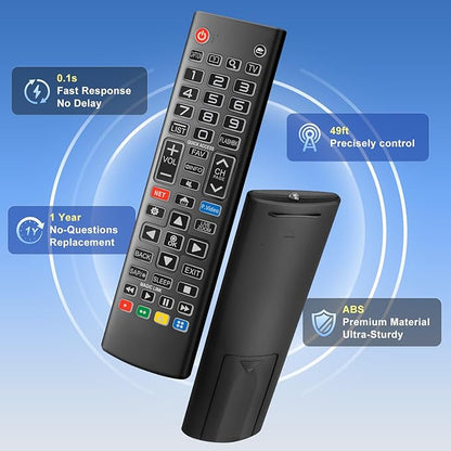 Backlit Remote for LG Smart TV, Universal Replacement for All LG TV Remote Control for Easy Nighttime Use.1-Year Warranty.