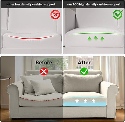 Couch Cushion Support, Sofa Cushion Support for Sagging Couch Seat, 20x20x2in, Couch Replacement Insert, High Density Foam Furniture Seat Sagging Repair, Trapezoid 40D, Blue Set of 3