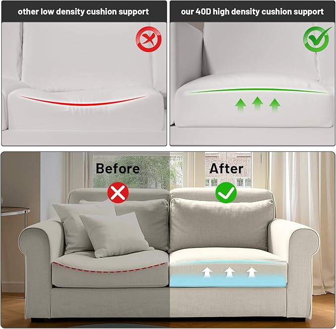 Couch Cushion Support, Sofa Cushion Support for Sagging Couch Seat, 20x20x3.15in, Couch Replacement Insert, High Density Foam Furniture Seat Sagging Repair, Trapezoid 40D, Blue Set of 3