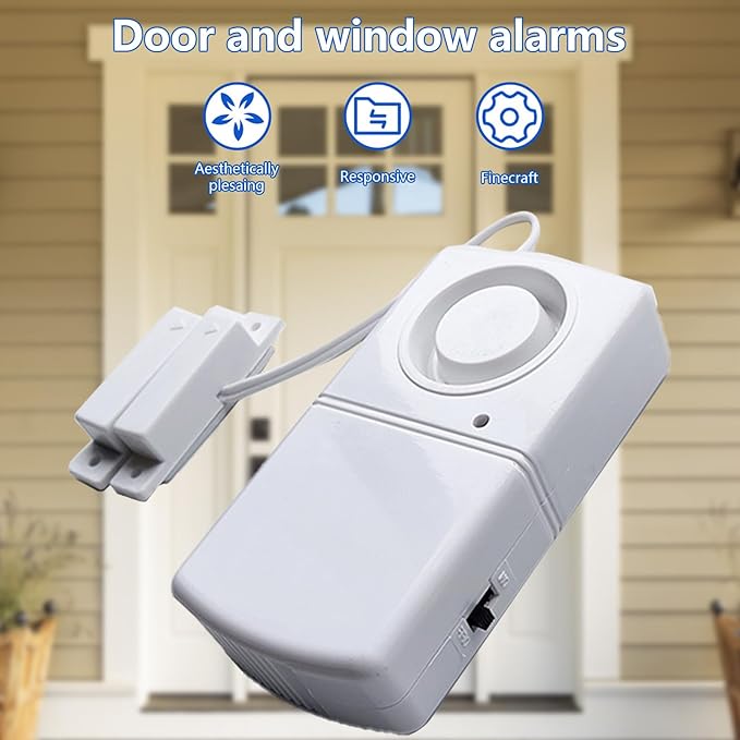 Door Window Alarm 120DB Alarms for Chimes for Store Home Security Door Window Magnet