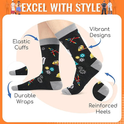 HAPPYPOP Gifts for Mechanic Personal Trainer - Photography Bus Driver Engineer Socks