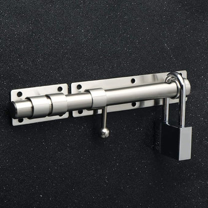 Alise 10 inch Barrel Bolt Latch, Slide Bolt Latch,Heavy Duty Solid SUS304 Stainless Steel Slide Lock for Wooden Fence,Barn Door,Interior or Outdoor Door Brushed Nickel MS9200-LS