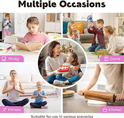 Visual Timer for Kids 60-Minute - Silent Analog Countdown Time Timer with Optional Alarm, Focus Tool for ADHD & Autism, Time Management for Homework, Chores, Office, Kitchen, Teaching & Study Routines