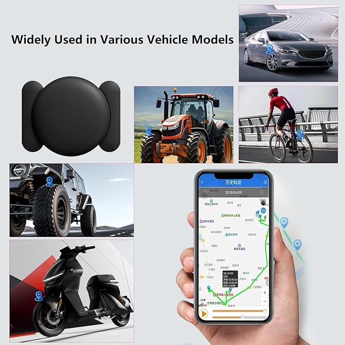 IP65 Waterproof Magnetic Mini GPS Tracker for Vehicles - Real-Time Hidden Tracking, Android Only, Anti-Theft Car Locator for Truck & Assets（Android Only）