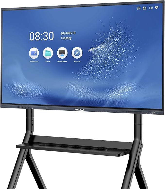 Smart Board 55 inch Interactive Whiteboard Display 4K UHD Touchscreen Digital Electronic Whiteboard for Home Office Classroom Presentation, Writing, Coaching(Board & Wall Mount Included)