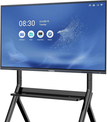Smart Board 55 inch Interactive Whiteboard Display 4K UHD Touchscreen Digital Electronic Whiteboard for Home Office Classroom Presentation, Writing, Coaching(Board & Wall Mount Included)