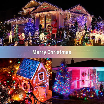 LetsFunny 300 LED Christmas String Lights, 108FT - UL Certified Outdoor & Indoor Fairy Lights for Christmas, Halloween, Xmas Tree, Patio, Garden, Party, Wedding, Holiday Decor