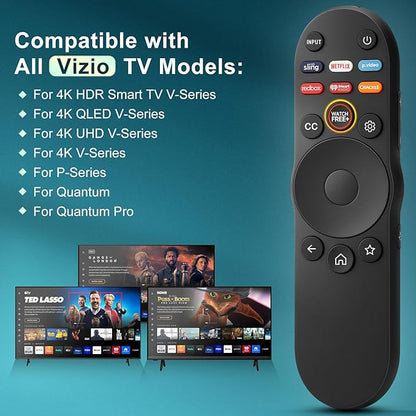 Universal Remote Control for Vizio Smart TV XRT270 XRT260 XRT140 XRT136 FHD 4K QLED UHD Smartcast Quantum Pro D/E/PX/P/M/V Series TV Remotes Replacement