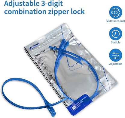 Zip Tie Lock Adjustable Cable Lock for Kids Bike, Helmet, Fridge Cabinets, Drawers, Fences, Toolboxes, Bike Rack, Suitable for Adult, Child, Kid, Baby 1 Pack (Blue)