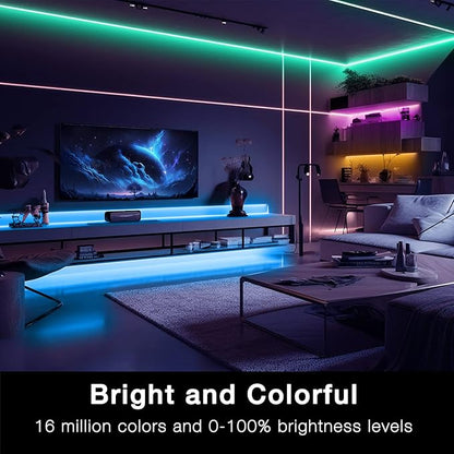 DAYBETTER RGB Led Light Strips Kit Compatible with Alexa and Google Assistant, Smart WiFi Led Strip Lights for Bedroom, Room, Decor, Kitchen, Home Party Decoration (200FT)