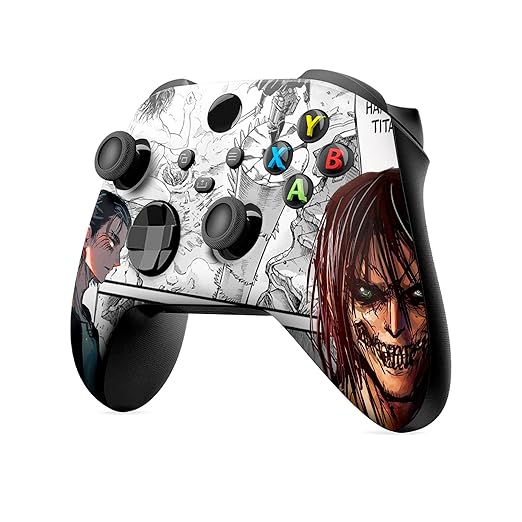 DreamController Attackk On Titan Custom X-box Controller Wireless compatible with X-box One/X-box Series X/S Proudly Customized in USA with Permanent HYDRO-DIP Printing (NOT JUST A SKIN)