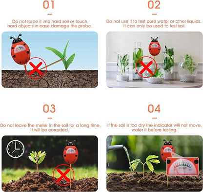 UNIWA Soil Moisture Meter, Plants Moisture Meter, Gardening Tool Kits for Plant Care, Plant Water Monitor for Garden, Farm, Lawn Indoor & Outdoor Use, No Batteries Required