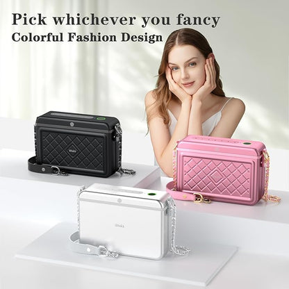 iDiskk Security Lock Box, Metal Safe Box with Anti-Theft with Fingerprint and Password Unlocking, MFi Certification Compatible with Find My App (iOS Only) Ideal for Secure Storage of Valuables