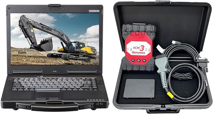 VCM3 IDS VCM3 Professional Diagnostic Fault Detector Programming Device Supports CAN-FD DOIP with Software (VCM3 with Laptop (CF53))