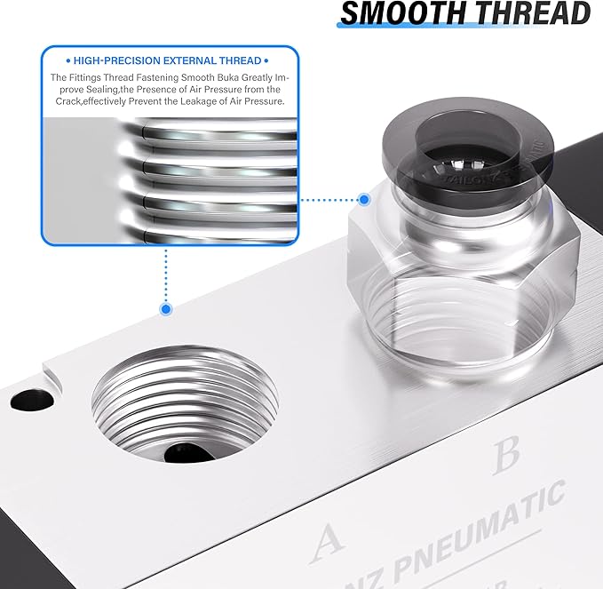 TAILONZ PNEUMATIC 3/8"NPT 110V Solenoid Valve 4V310-10 12V/24V/110V/220V Single Coil Pilot-Operated Electric 2 Position 5 Way Connection Type（Outlet wire）