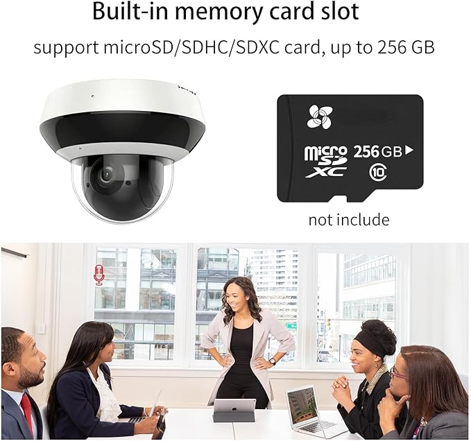 DS-2DE2A404IW-DE3 4MP PTZ IP Camera Outdoor/Indoor, 4X Optical Zoom, Low-Light Performance, IK10, IP66, 2.8-12MM Lens International English Version