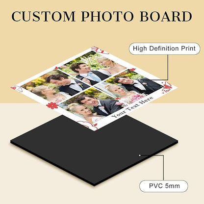 Custom Photo Frame with Stand, Personalized Picture Display, MDF and Wood Construction, Desktop Decor, Multiple Designs, Customizable Gift for Family and Friends