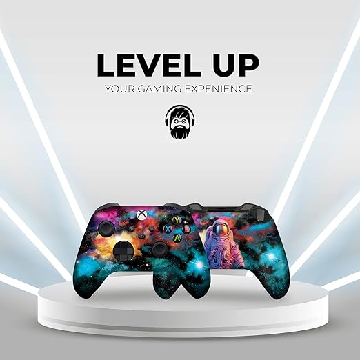 DreamController Galaxy Custom X-box Controller Wireless compatible with X-box One/X-box Series X/S Proudly Customized in USA with Permanent HYDRO-DIP Printing (NOT JUST A SKIN)