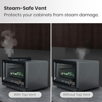 VAL CUCINA VAL BOARD Cutting Board, Compatible with VAL CUCINA Air Fryer Toaster Steam Oven, Creates Storage Space, Protects Cabinets, Black