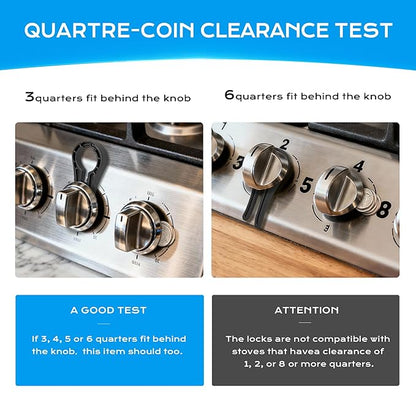 Stove Knob Safety Covers for Child, Gas Stove Knob Locks (5 Pack)