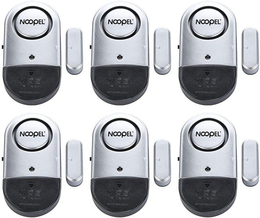Door Alarms for Kids Safety, 6 Pack 120dB Pool Alarm Sensor for Doors and Windows, Window Alarms for Home Security, Burglar Intruder Entry Alert for Toddlers Personal Security