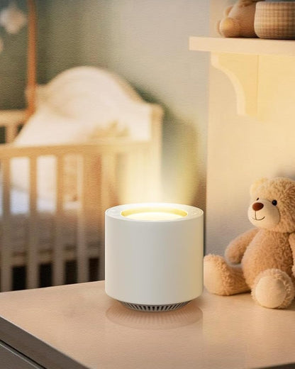 Baby White Noise Machine: Red Light Therapy Sleep Sound Machine with 38 Soothing Sounds & Calming Womb Soother Shusher, Memory Function, Dimmable Nursery Night Light with Timer, Baby Gift