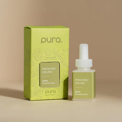 PuraHome Scent Refill - Smart Home Air Diffuser - Up to 120-Hours of Luxury Fragrance per Refill - Home Essential - Clean & Safe Diffuser Fragrance - 2 Pack, Pistachio Gelato