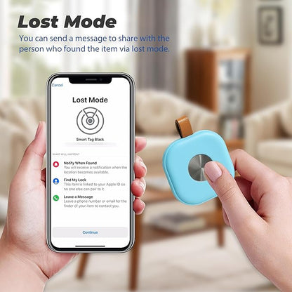 Air Tracker, Key Finder Works with Find My App (iOS Only), Bluetooth Tracker for Keys, Luggage, Suitcases, Key Finder Locator with Sound, Worldwide Tracking Tags, Replaceable Battery-2 Pack Colorful