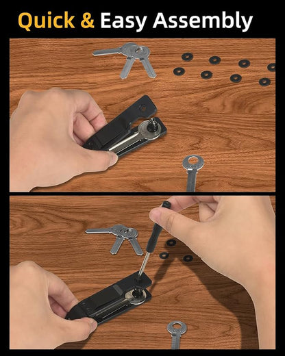 Keychain Key Holder Keychain Tile For Men/Women Key Finder Ring/Organizer for Car Keys Keyring Accessories 2-5 Keys