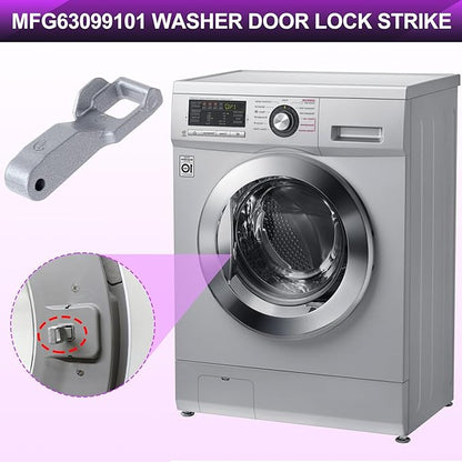 MFG63099101 Washer Door Lock Strike, Washing Machine Door Lock Replacement Part for LG Kenmore Front Load Washer