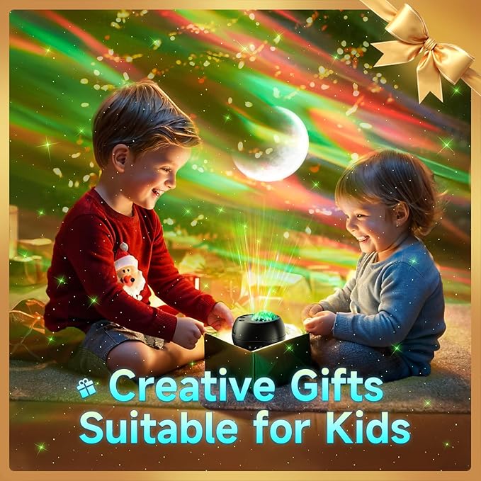 Christmas Gifts for Teens Boy Galaxy Projector for Bedroom, 21Colors Northern Lights,15White Noise&Bluetooth Star Projector Galaxy Lights, Remote Ambient Lighting,Aurora Christmas Decor Room Gifts