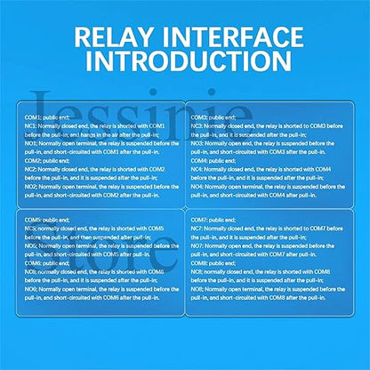 LCUS-8 USB Relay Module 8 Channel with Overcurrent Protection for Home Automation, Serial Control, Intelligent USB Switch