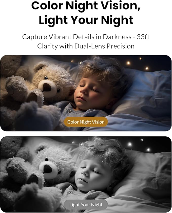 Dual Lens Security Camera Indoor 5G/2.4G WiFi, 2K+2K Pet Camera with Pan Tilt for Home, Baby Monitor, AI Tracking, Color Night Vision, 2-Way Talk, No Dead Zone, 355° View, Alexa/Google