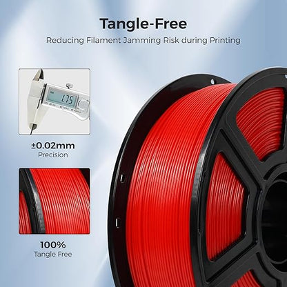 FLASHFORGE ASA Filament 1.75mm Green, 3D Printer Filament 1kg (2.2lbs) Spool, Dimensional Accuracy +/- 0.02mm, Durable, High UV-Resistant, Perfect for Printing Outdoor Functional Parts