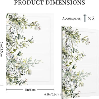 Decorative Light Switch Plate Covers Rustic Eucalyptus Leaves Green Leaf 1 Gang No Device Single Blank Outlet Covers Wall Plate Light Switch Cover Plate for Bedroom Home Decor